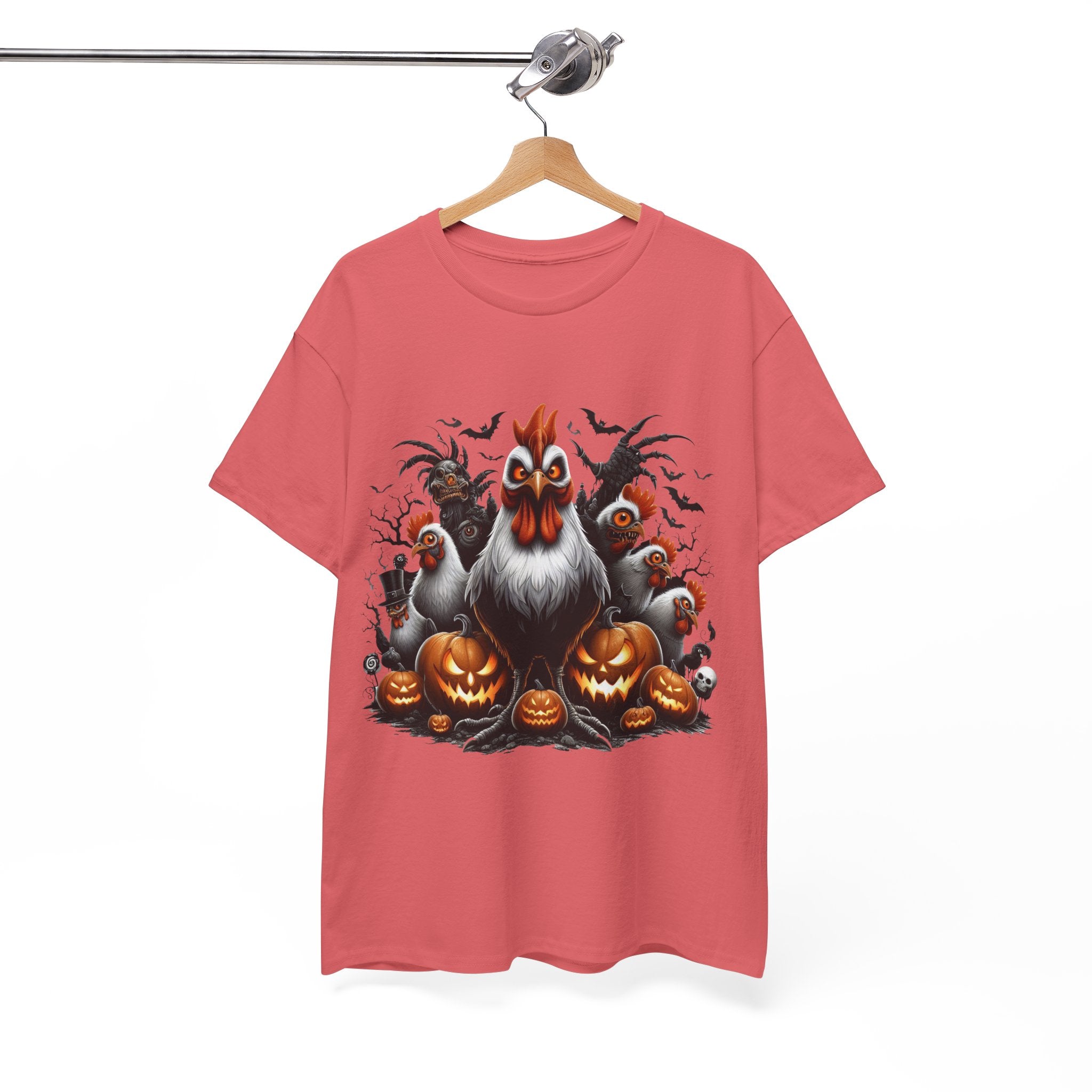 Halloween Chikens Unisex Heavy Cotton Tee