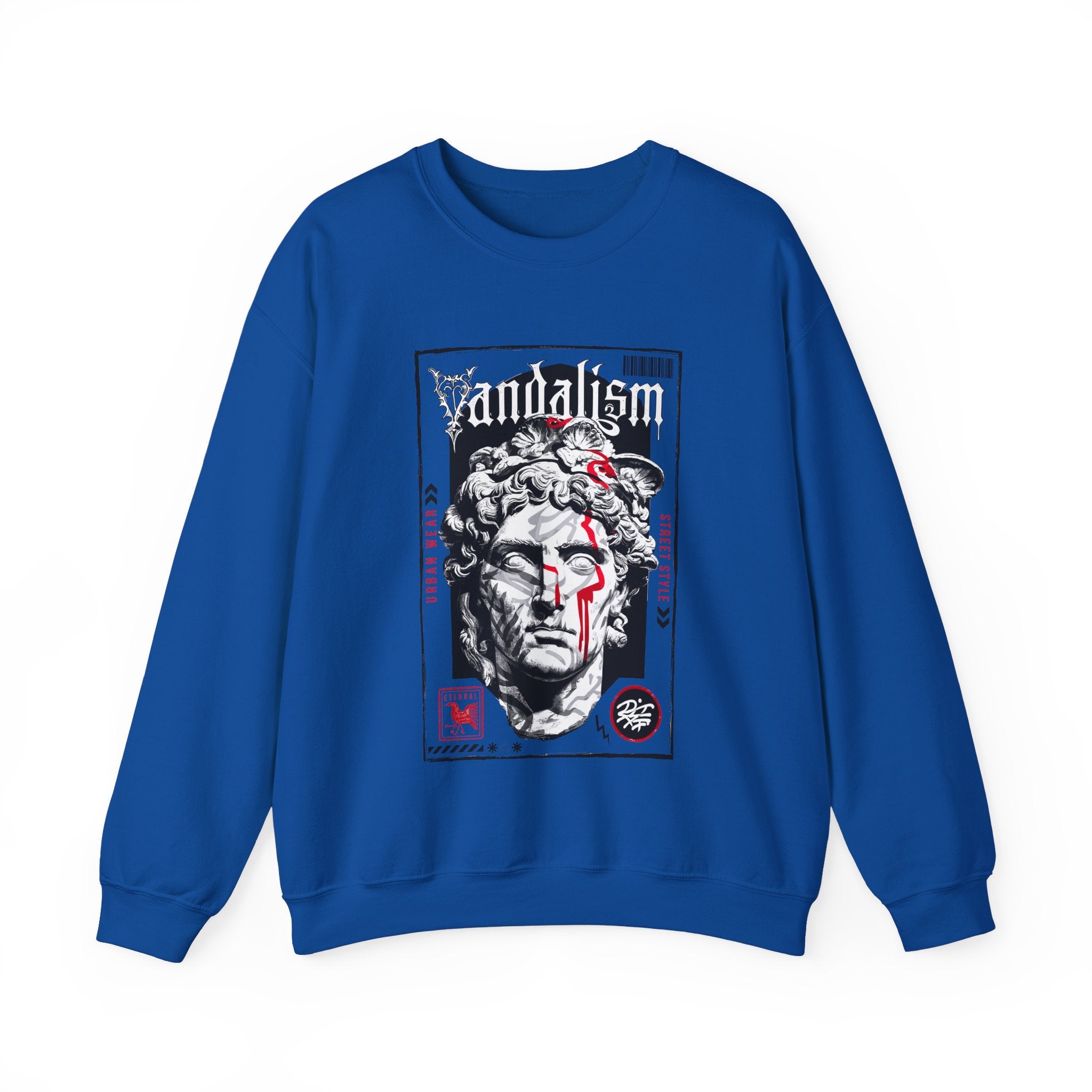 Vandalism Graphic Unisex Crewneck Sweatshirt - Edgy Street Style