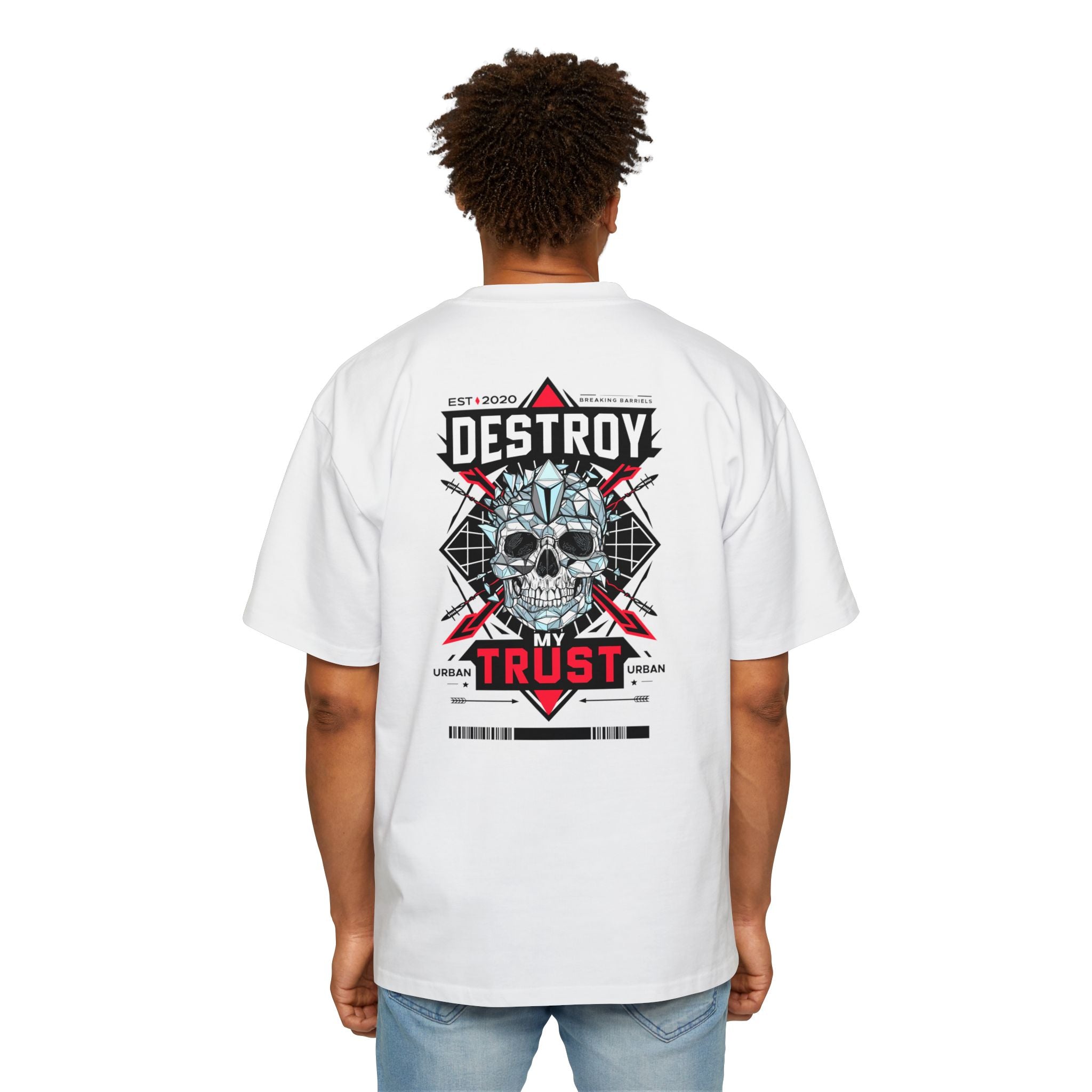 Urban Graphic Tee - "DESTROY MY TRUST" Skull Design