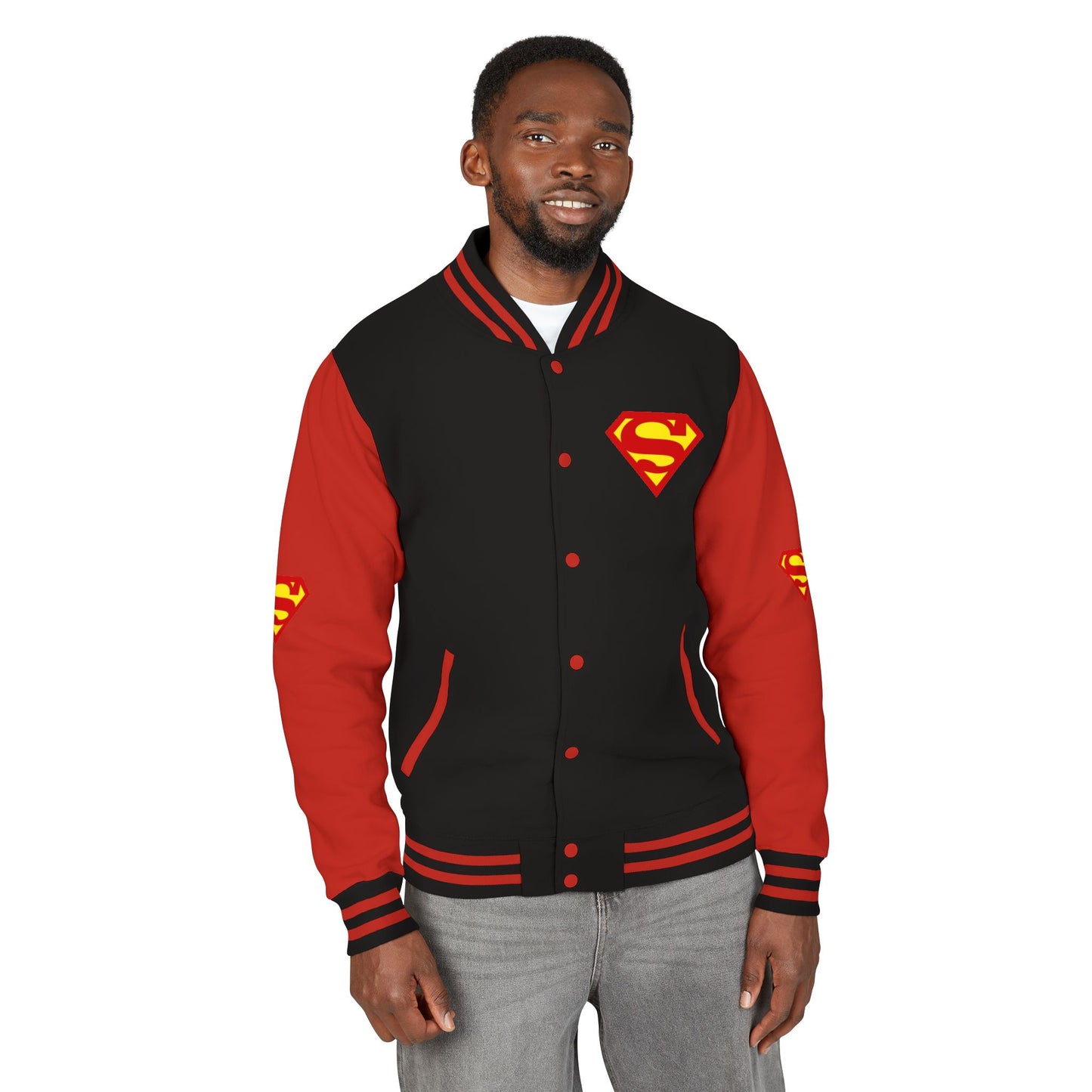 Superman Heavyweight Letterman Jacket for Fans