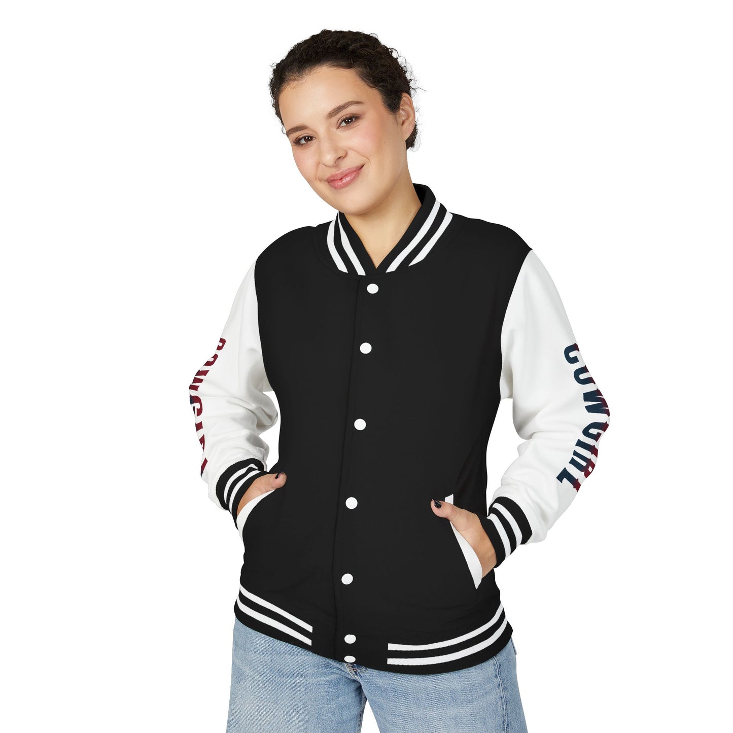American Cowgirl Unisex Heavyweight Letterman Jacket - Vintage Style
