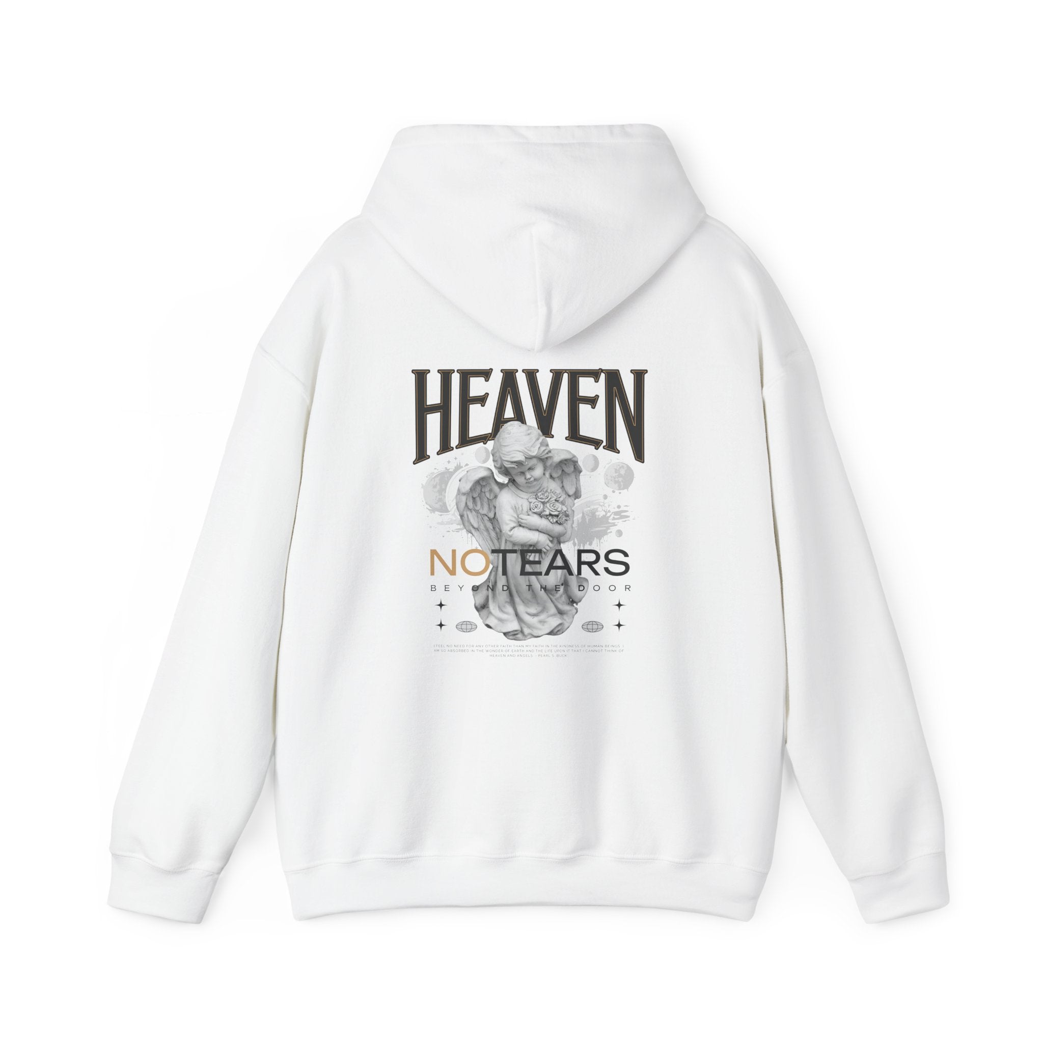 Heaven No Tears Unisex Heavy Blend Hoodie - Cozy Spiritual Sweatshirt