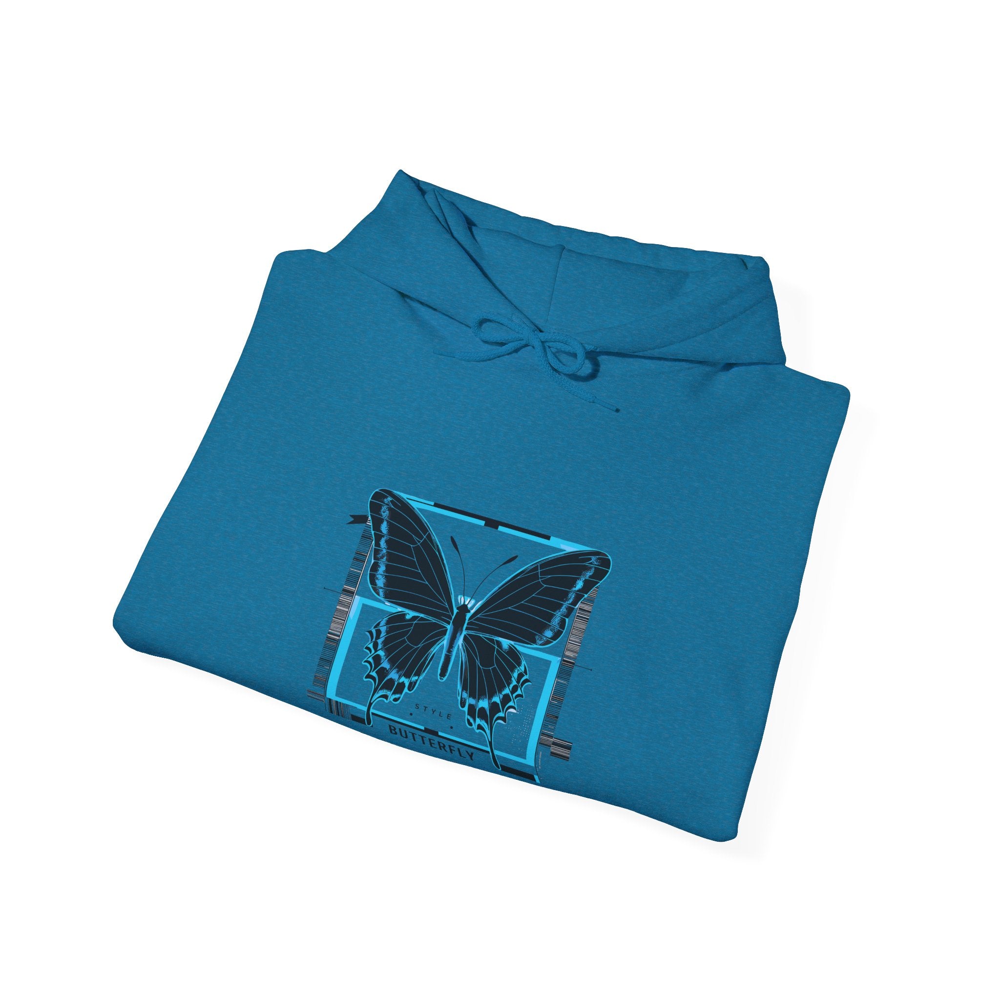 Butterfly Dream Unisex Heavy Blend Hoodie - Artistic Nature Inspired Sweatshirt