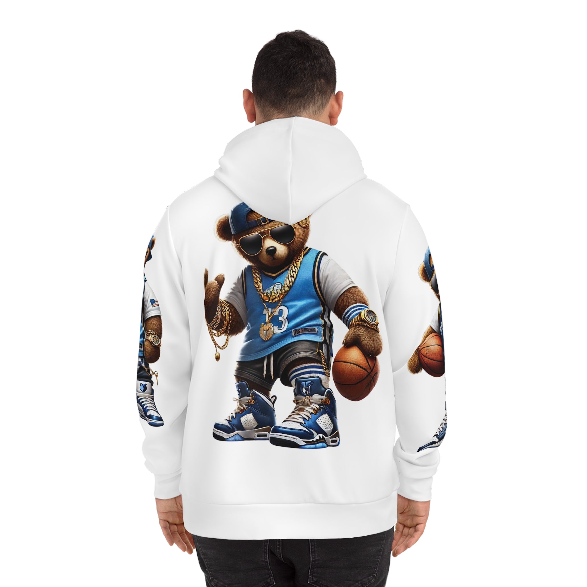 Basketball Teddy Fashion Hoodie (AOP)