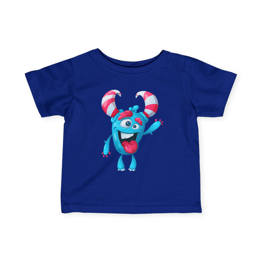 Cute Monster Infant Fine Jersey Tee - Perfect for Playtime & Birthdays