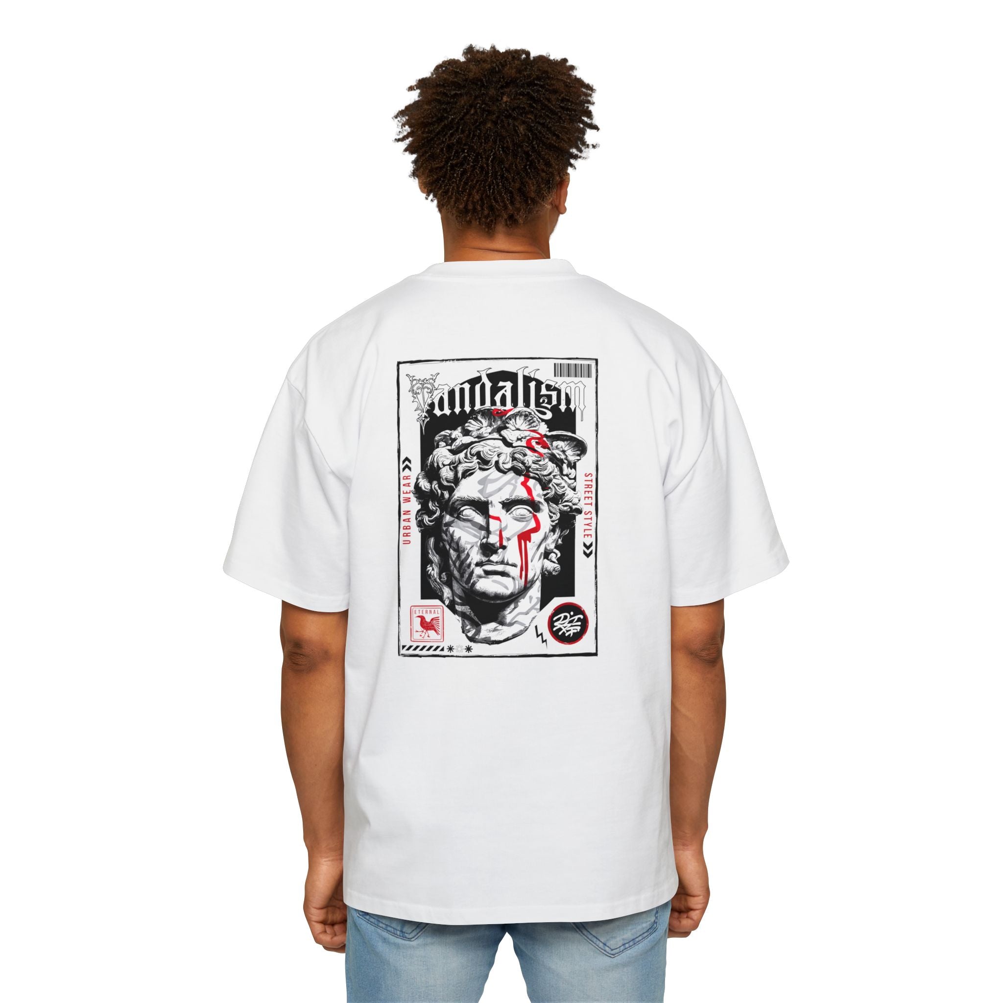 Urban Vandalism Oversized Tee - Stylish Graphic Tee for Streetwear Lovers