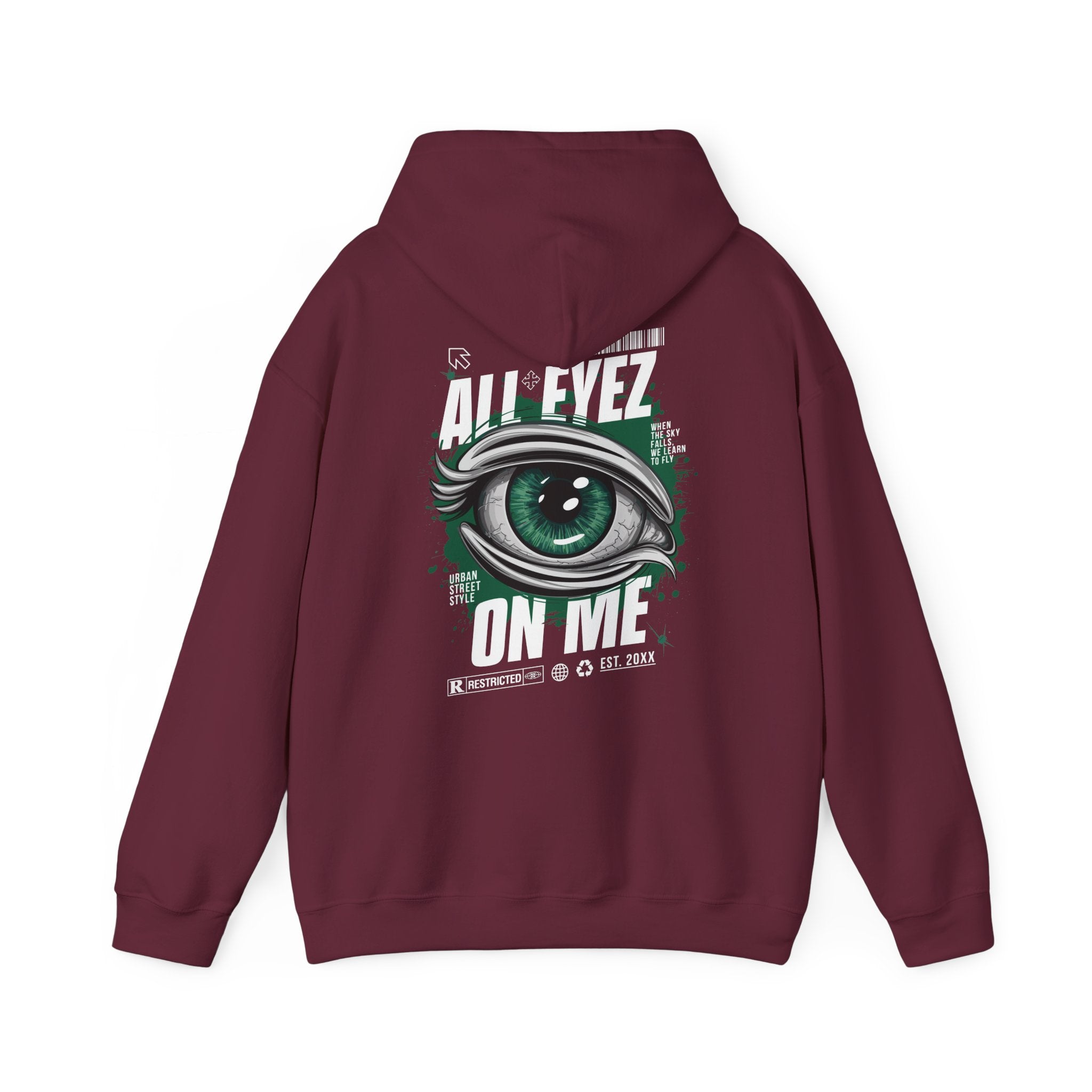 All Eyez On Me Unisex Heavy Blend Hoodie - Urban Streetwear Sweatshirt