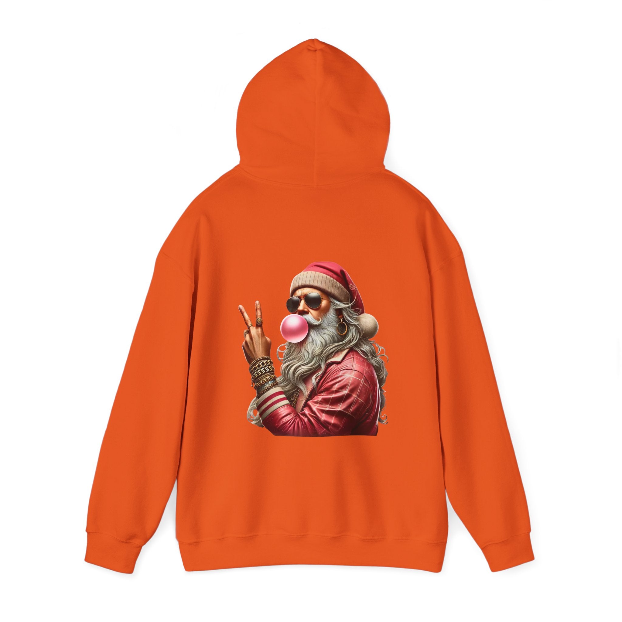 Cool Santa Bubble Gum Hoodie - Unisex Hoodie for Holiday Fun