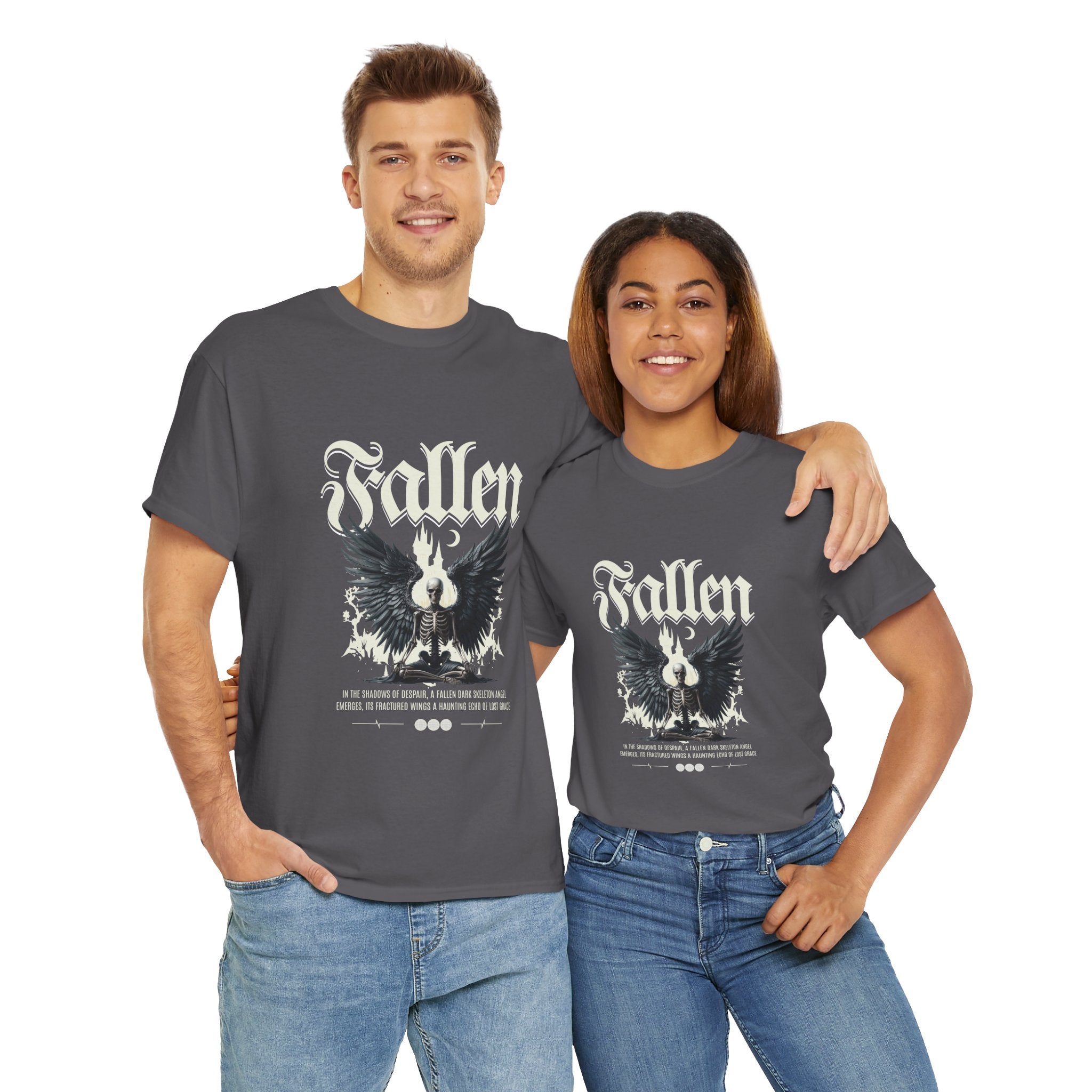 Fallen Graphic Unisex Heavy Cotton Tee - Casual Style for Music Lovers.