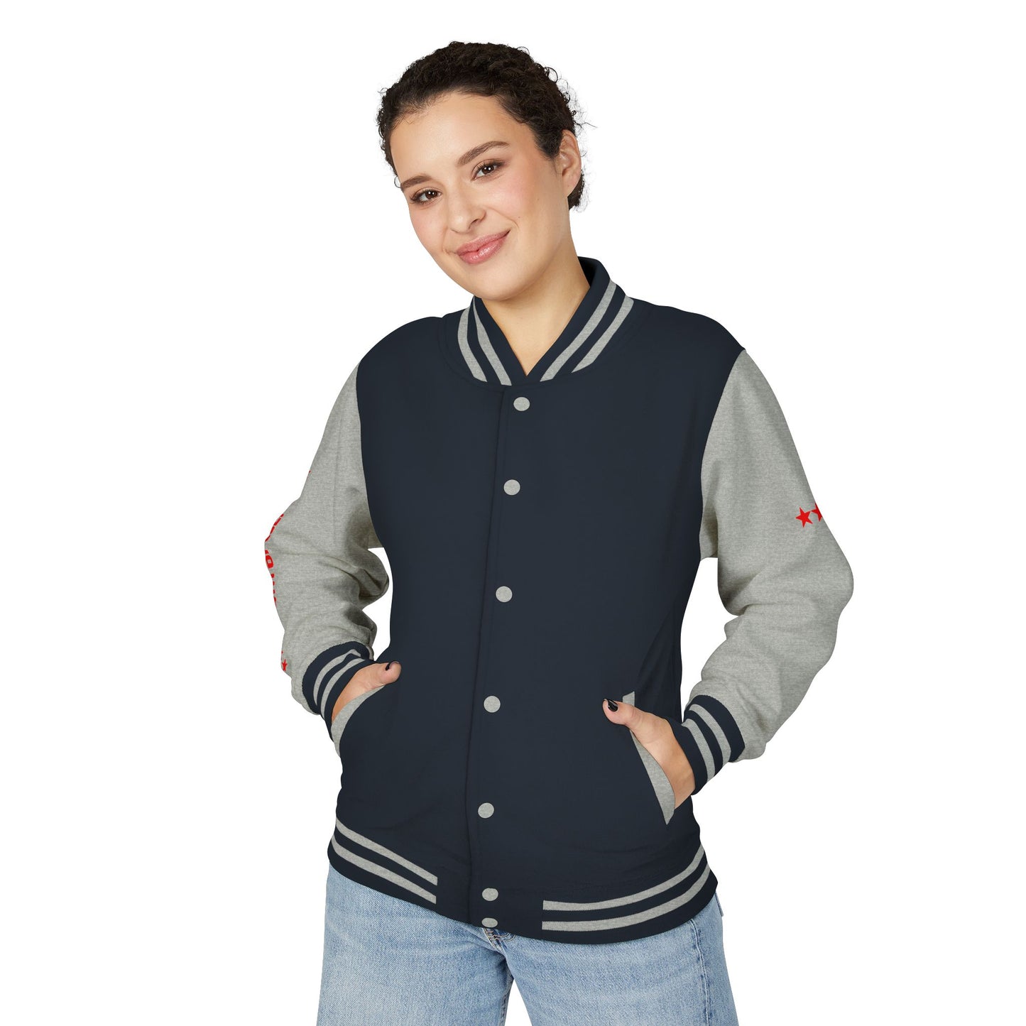 Unisex Heavyweight Letterman Jacket - Celebrate America 4th of July