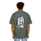 Heavy Oversized Tee with 'SAVAGE' Graphic - Streetwear Vibe