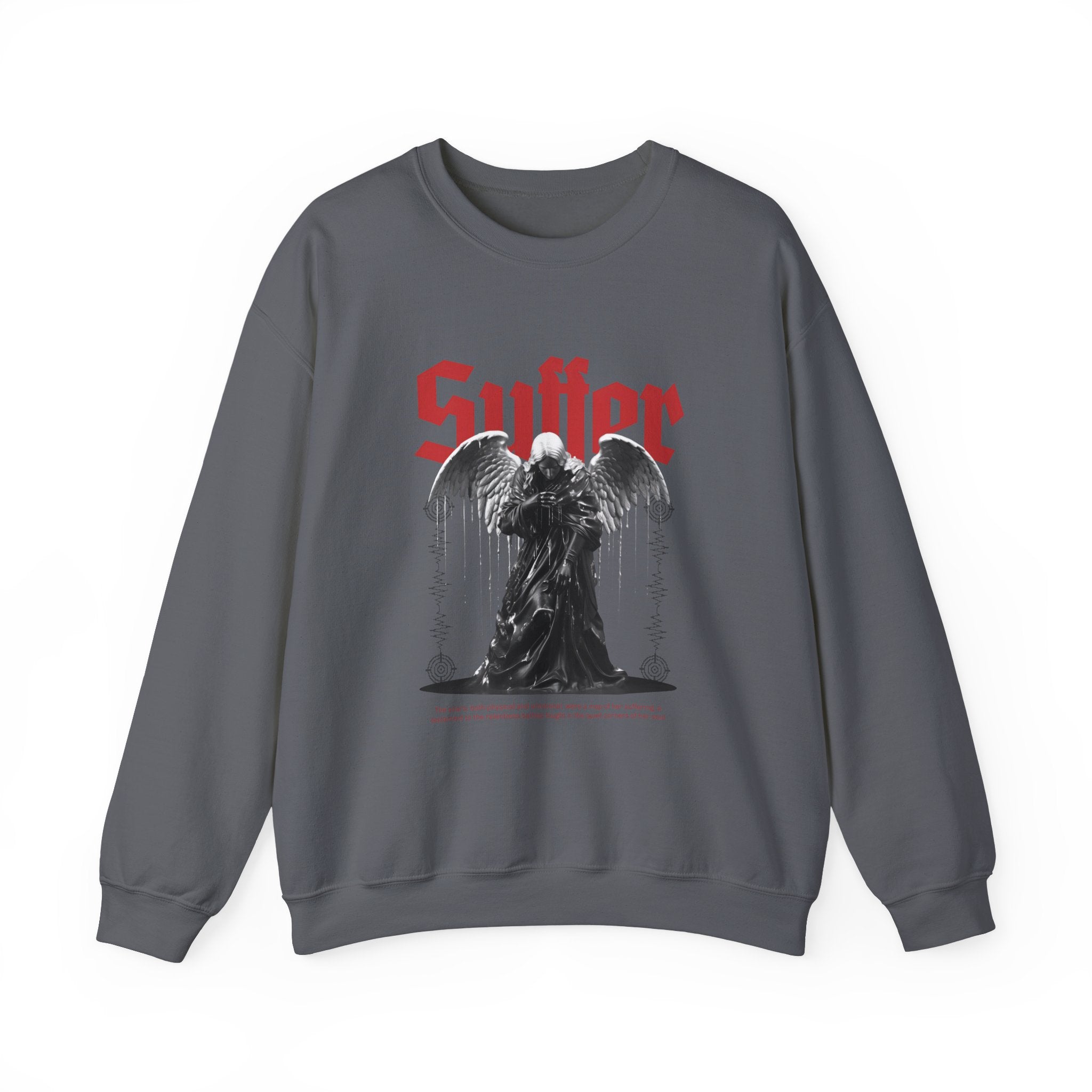 Suffer Unisex Heavy Blend Crewneck Sweatshirt - Bold Graphic Design for Gothic Style Lovers