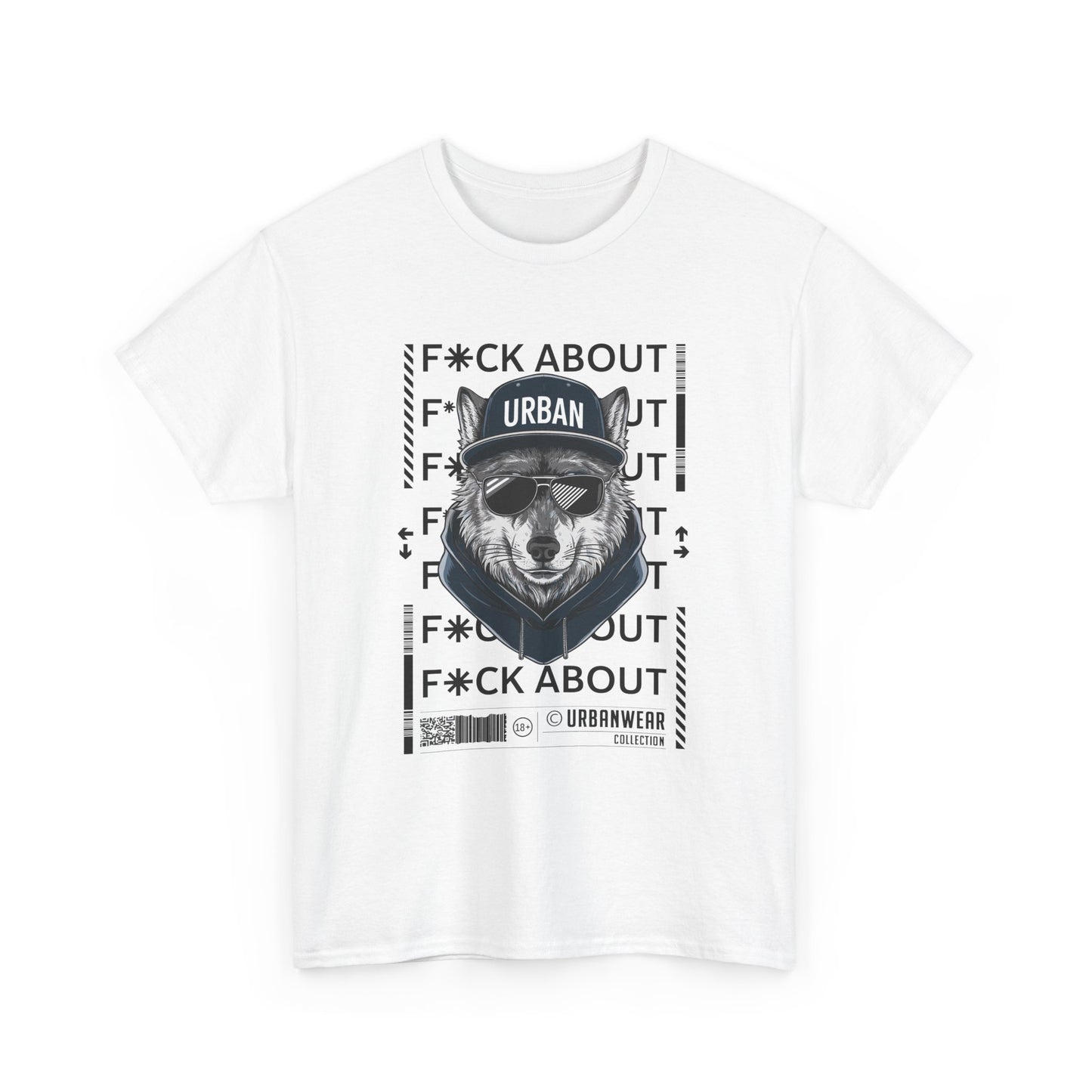 Urban Bear Graphic Unisex Heavy Cotton Tee