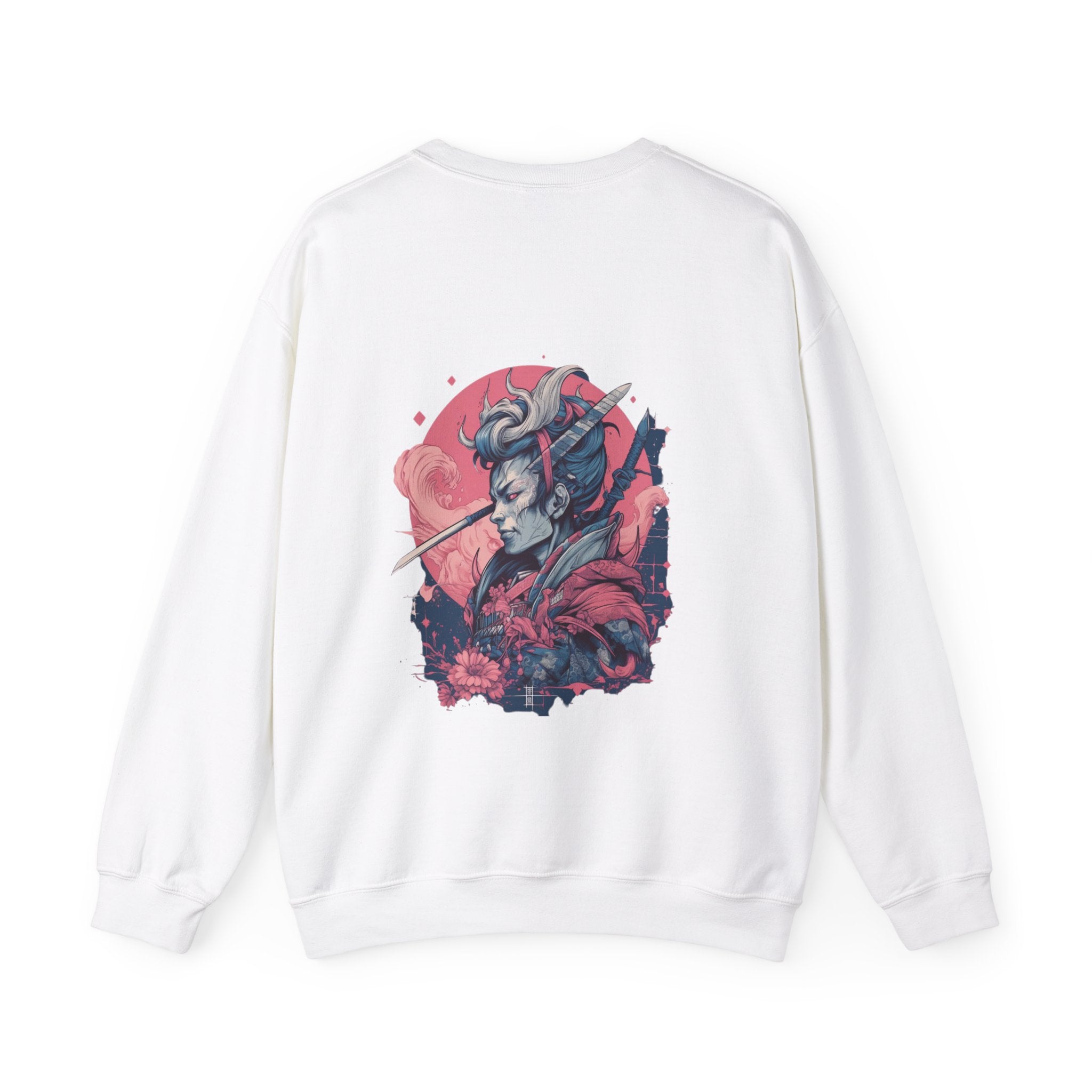 Artistic Unisex Crewneck Sweatshirt - Japanese Warrior Design