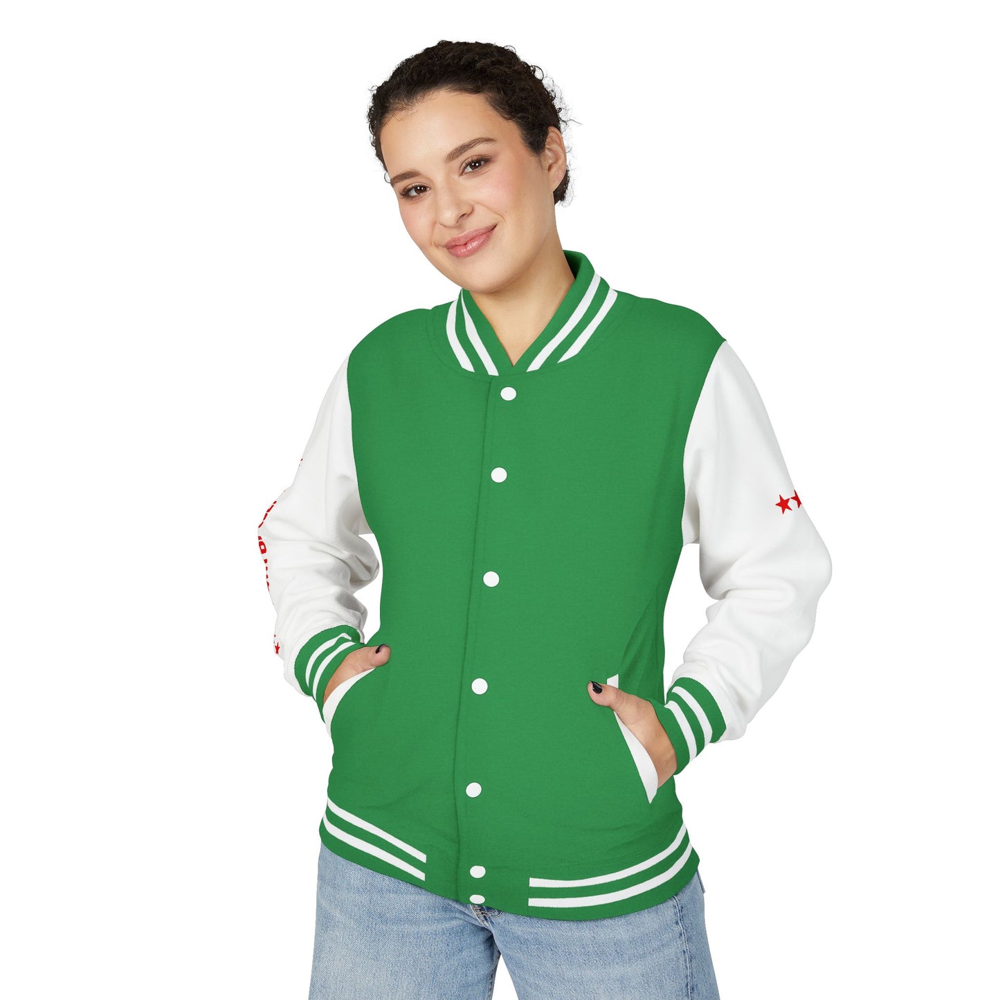 Unisex Heavyweight Letterman Jacket - Celebrate America 4th of July