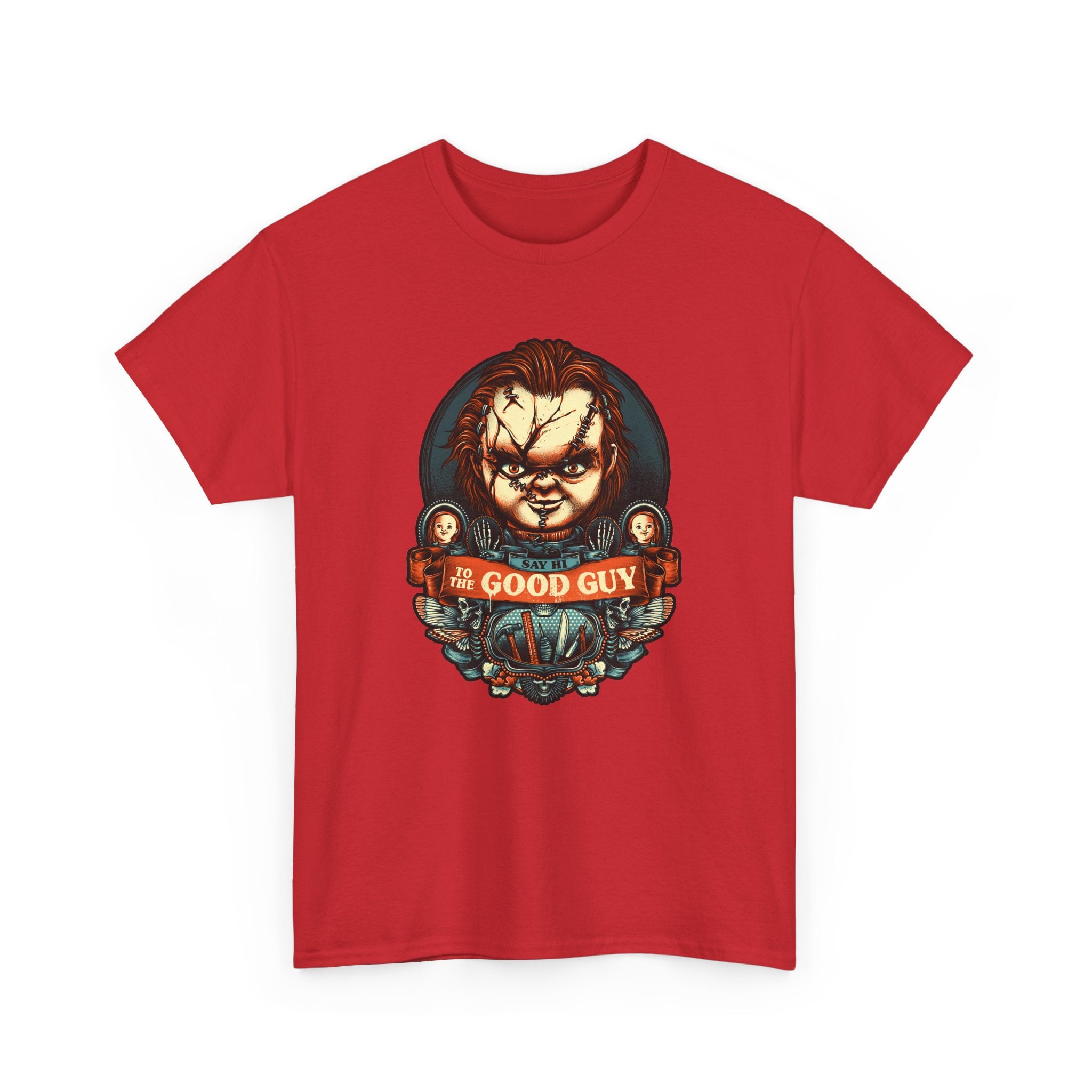 Chucky 'Good Guy' Unisex Heavy Cotton Tee - Horror Movie Fan Apparel