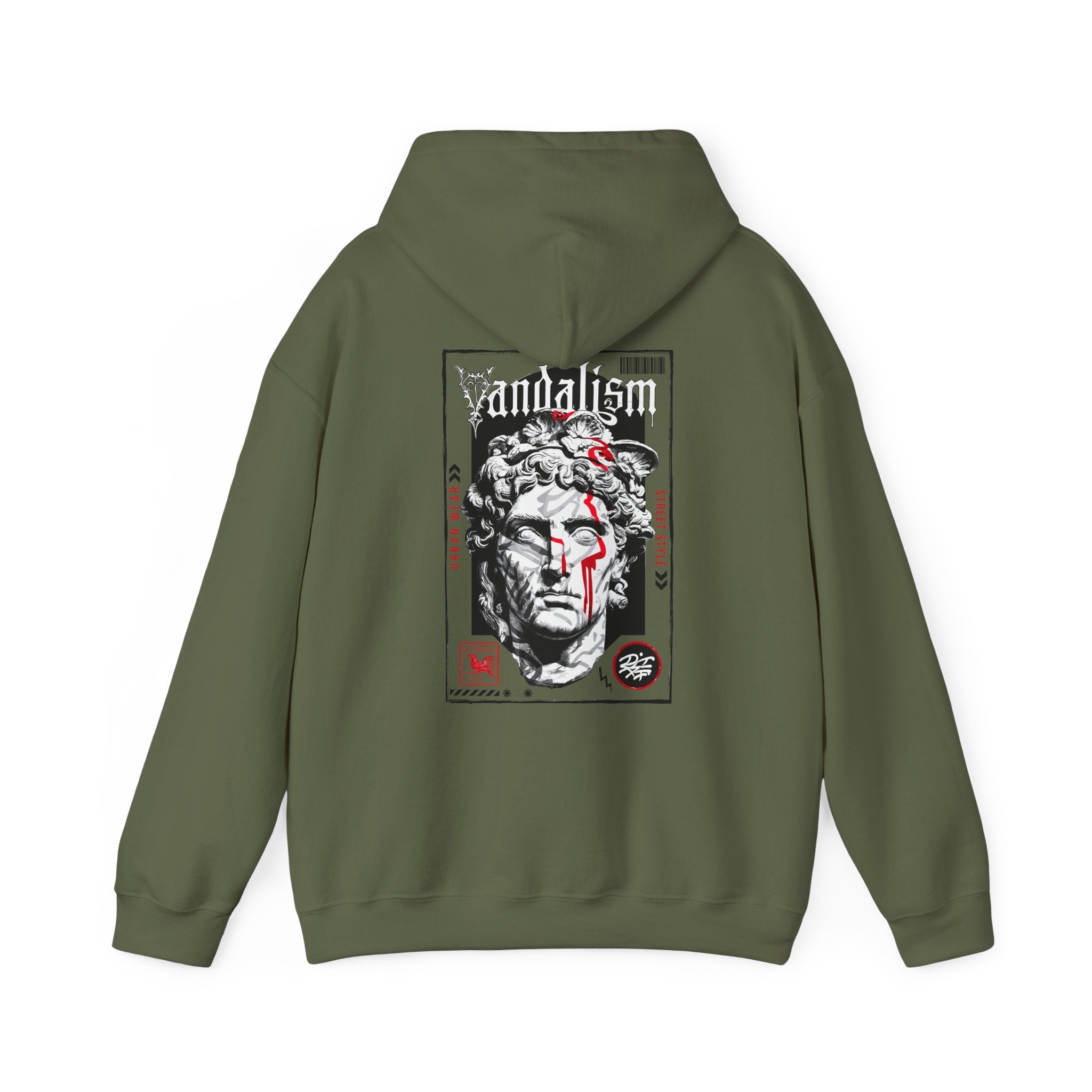 Unisex Heavy Blend™ Hooded Sweatshirt - Artistic Streetwear with Bold Graphic Design