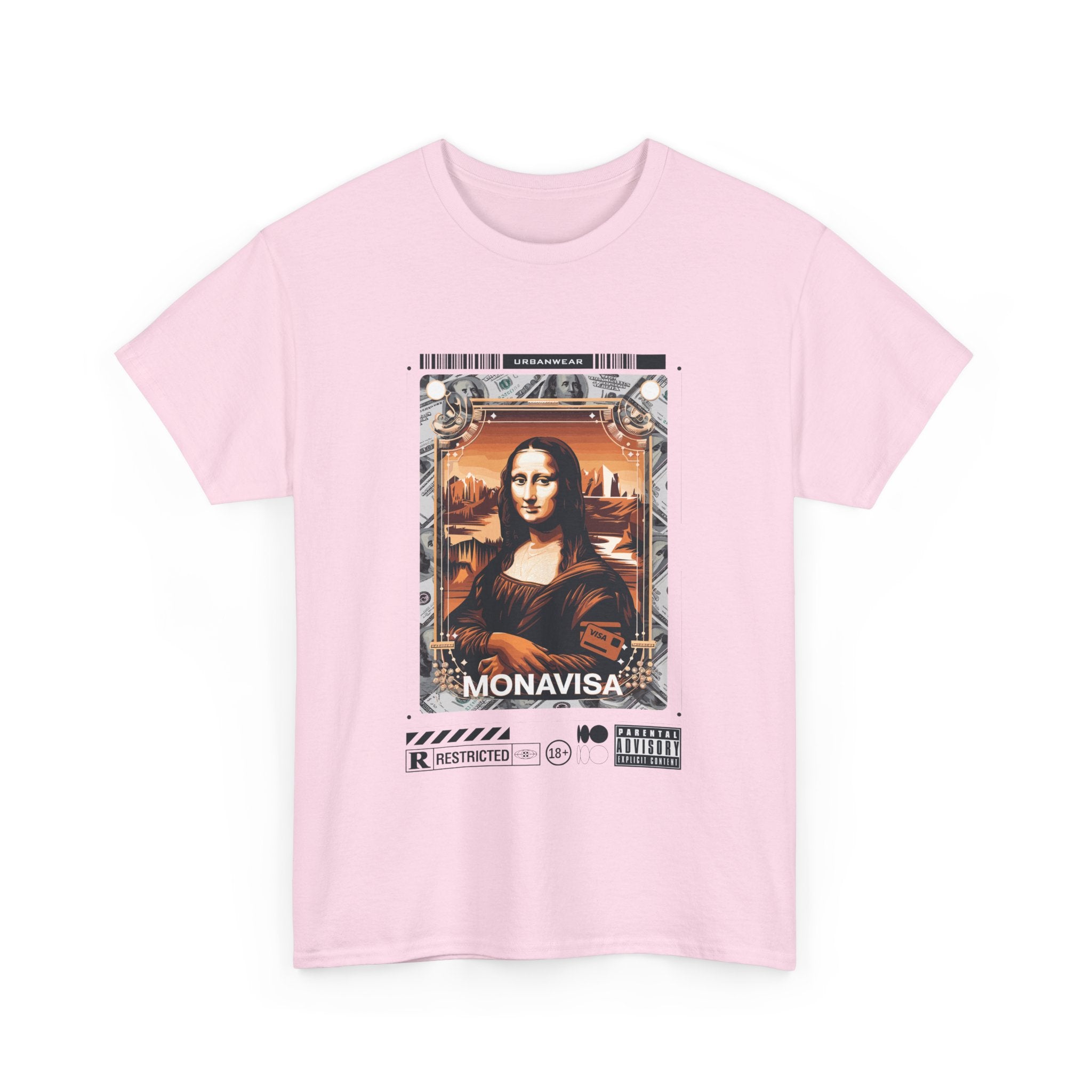 Mona Lisa Inspired Unisex Heavy Cotton Tee - Art Lover's Statement Shirt