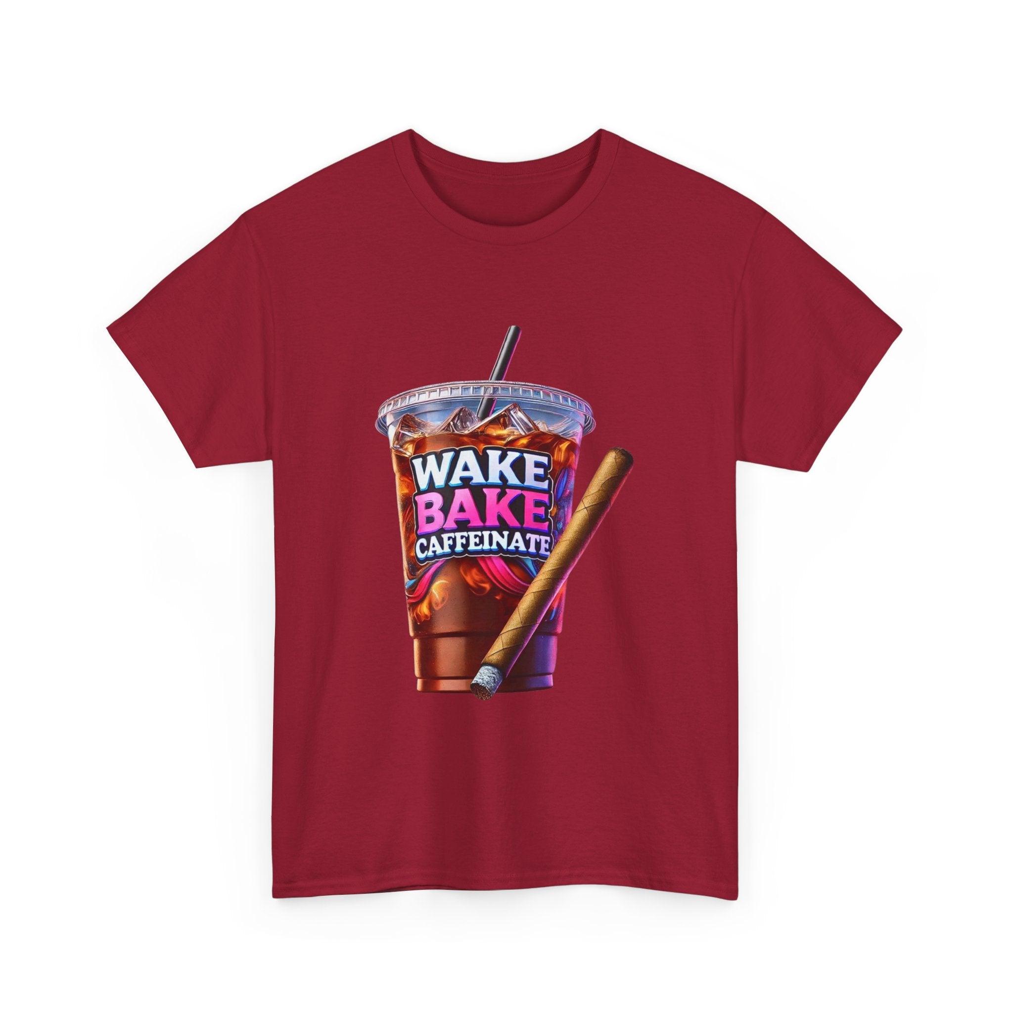 Wake and Caffeinate Unisex Heavy Cotton Tee