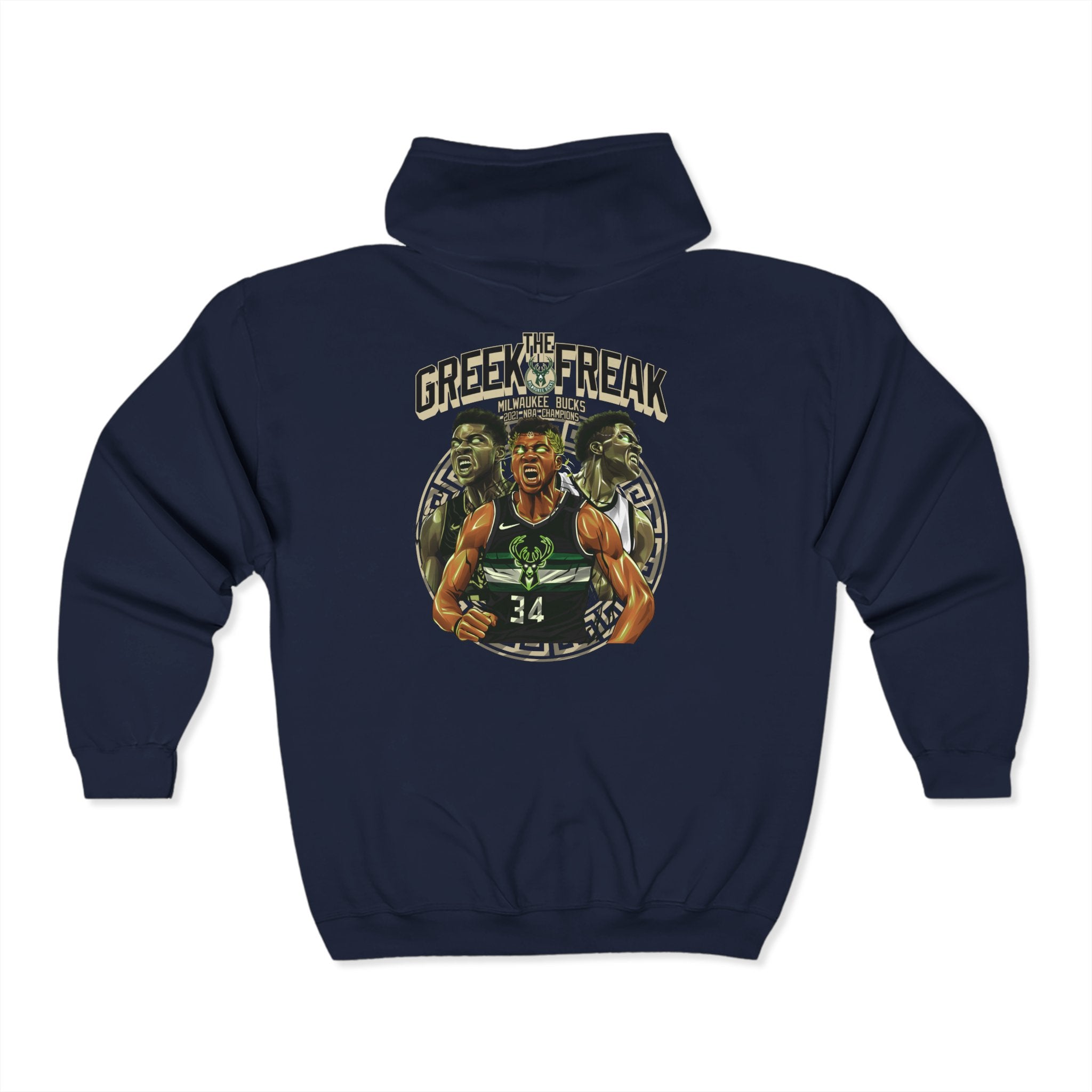 Unisex Giannis Antetokounmpo Zip Hoodie – Celebrate the Greek Freak!