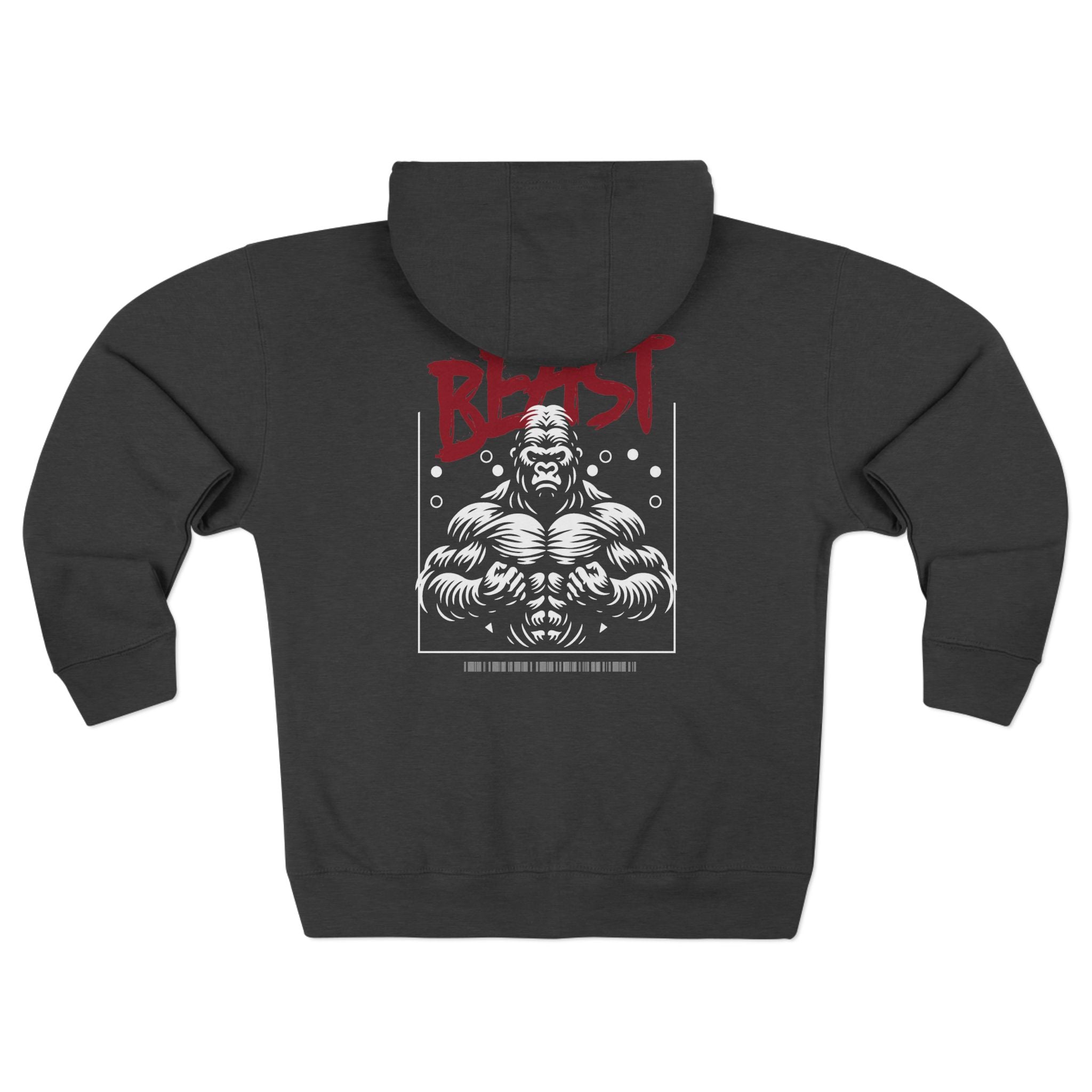 Beast Unisex Zip Hoodie - Perfect for Gym Enthusiasts and Casual Wear