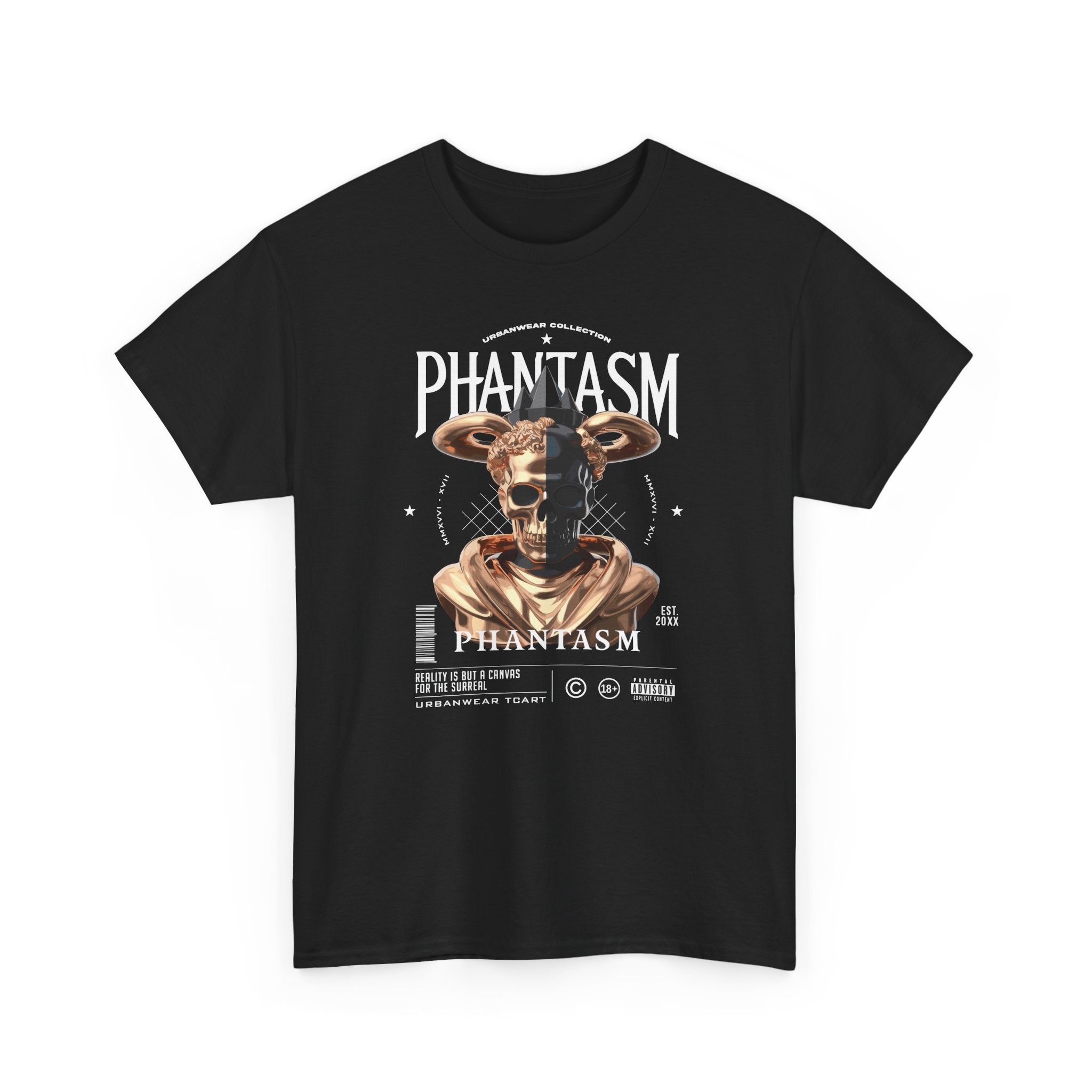 Phantasm Graphic Unisex Heavy Cotton Tee - Unique Art Apparel for Bold Personalities