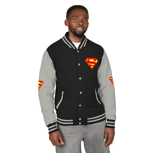 Superman Heavyweight Letterman Jacket for Fans