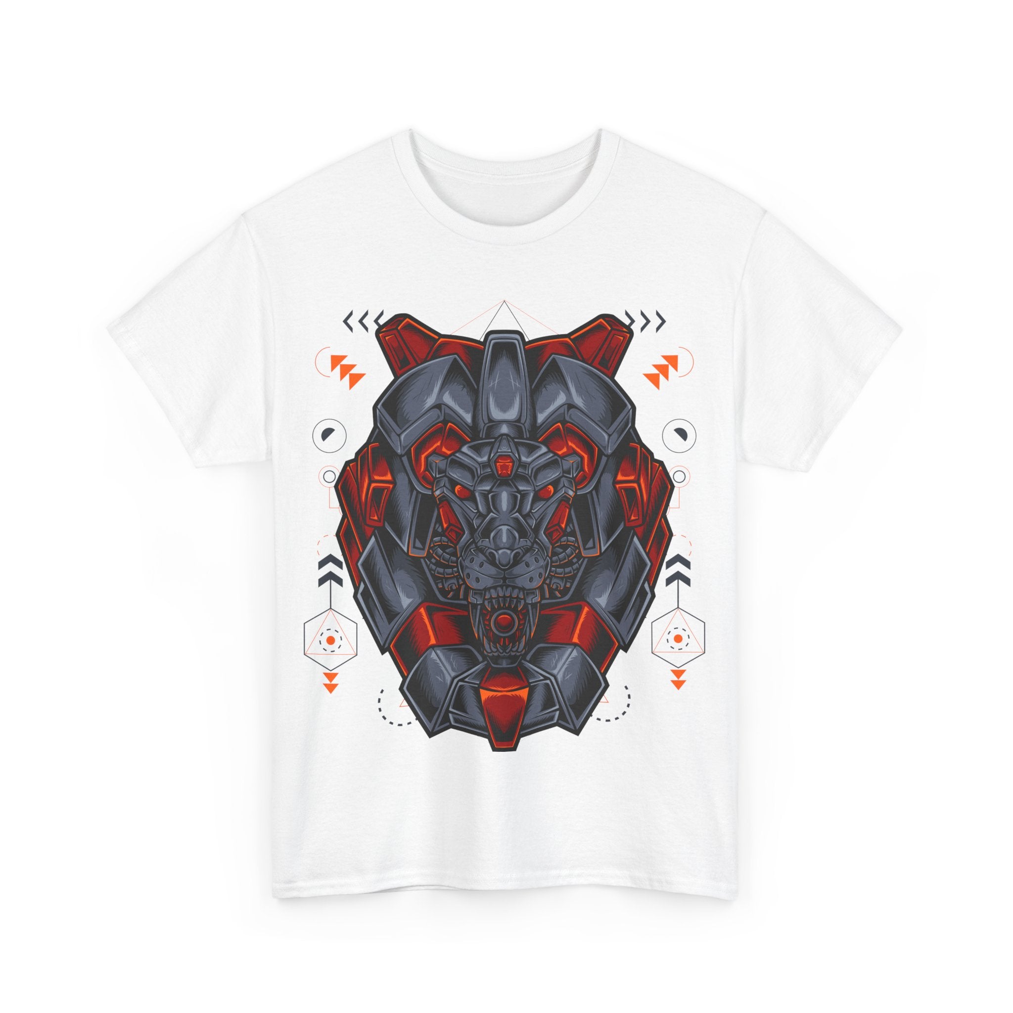 Bold Graphic Lion Unisex Heavy Cotton Tee - Streetwear Inspired