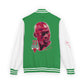 Unisex Heavyweight Letterman Jacket - Retro Basketball Style with Michael Jordan Graphic