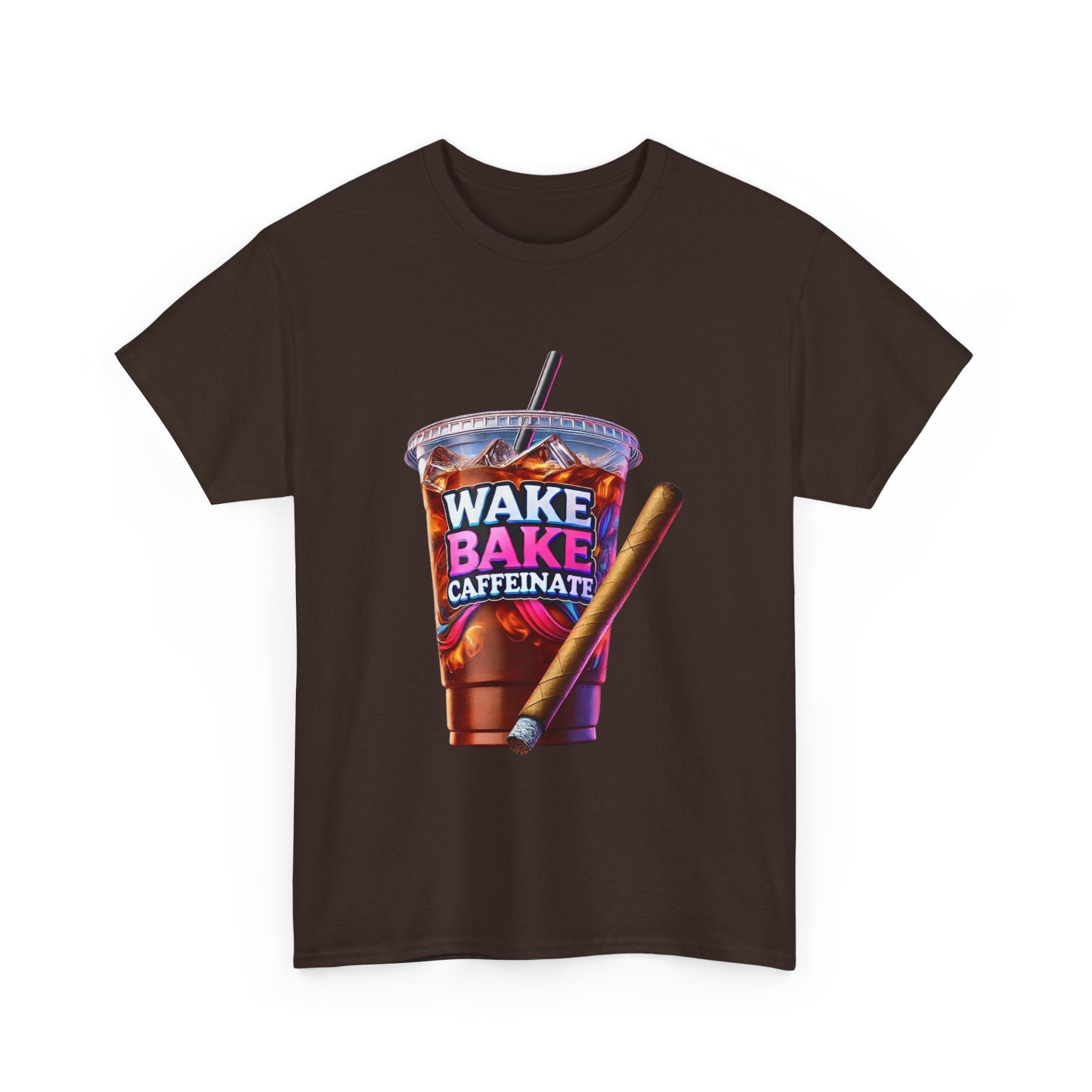 Wake and Caffeinate Unisex Heavy Cotton Tee