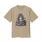 Vintage-Inspired Unisex Heavy Faded Tee with Artistic Design
