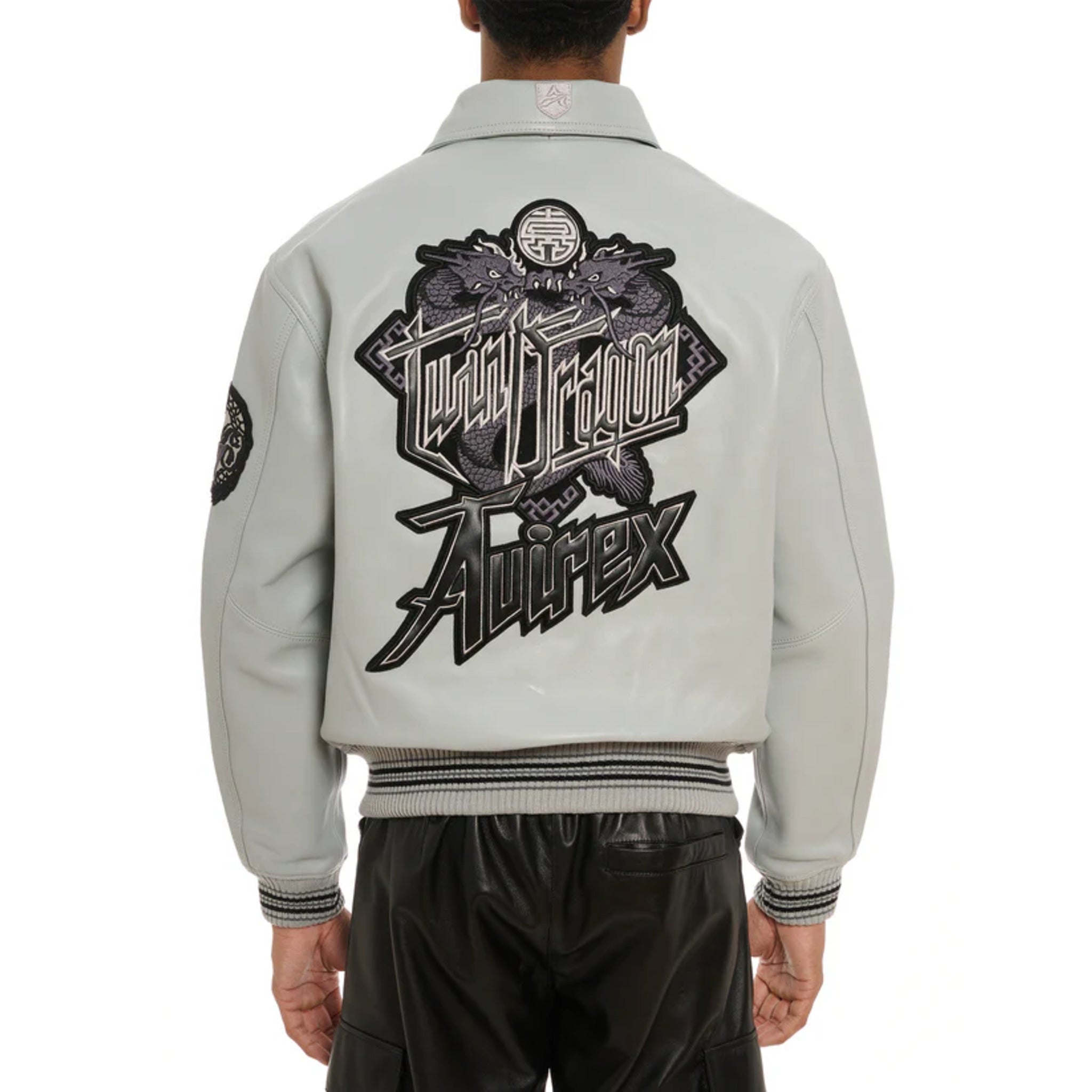 Genuine leather biker jacket
