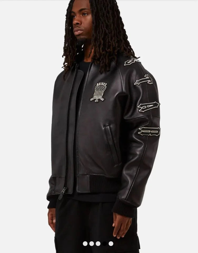 Trapstar x Avirex Leather Jacket

