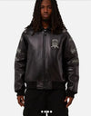 Avirex Trapstar Black Leather Jacket

