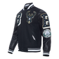 NBA Milwaukee Bucks Mashup Men's Rib Wool Varsity Jacket
