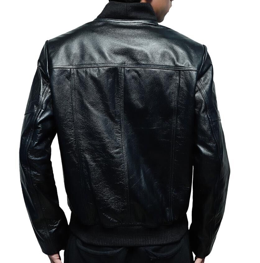 Casual black outerwear for men
