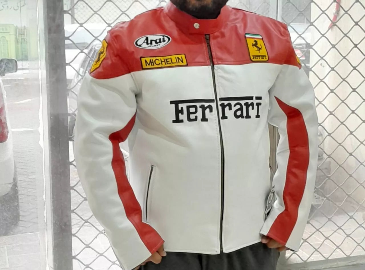 Ferrari racing leather jacket

