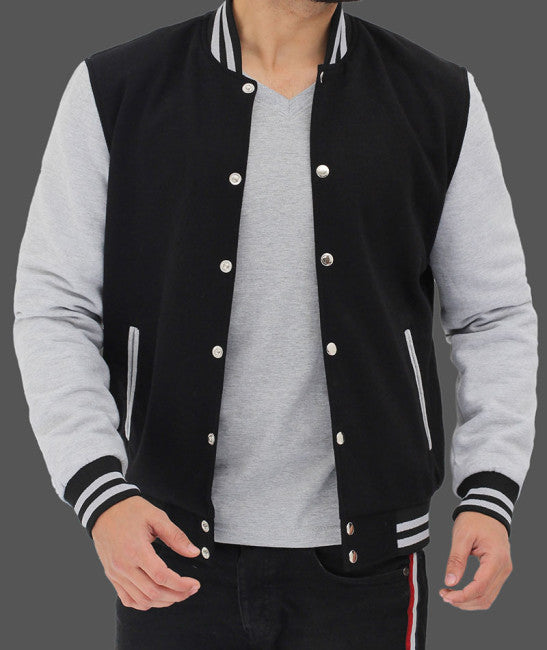 Black and grey sports jacket
