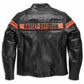 Black Distressed Leather Motorcycle Jacket

