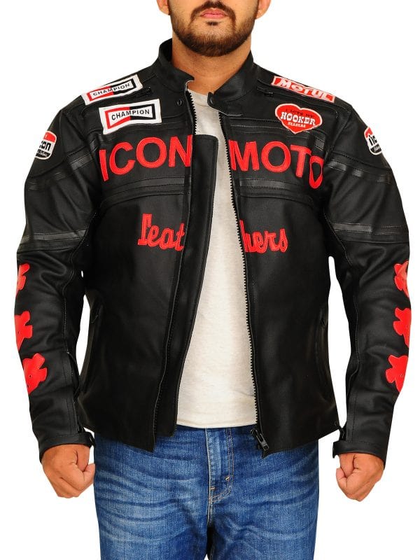 Icon moto biker jacket
