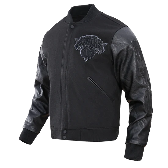 Knicks triple black jacket

