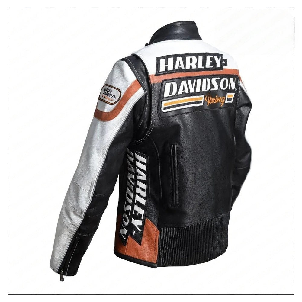 Ladies Harley Davidson Raceway Screamin Eagle Leather Jacket