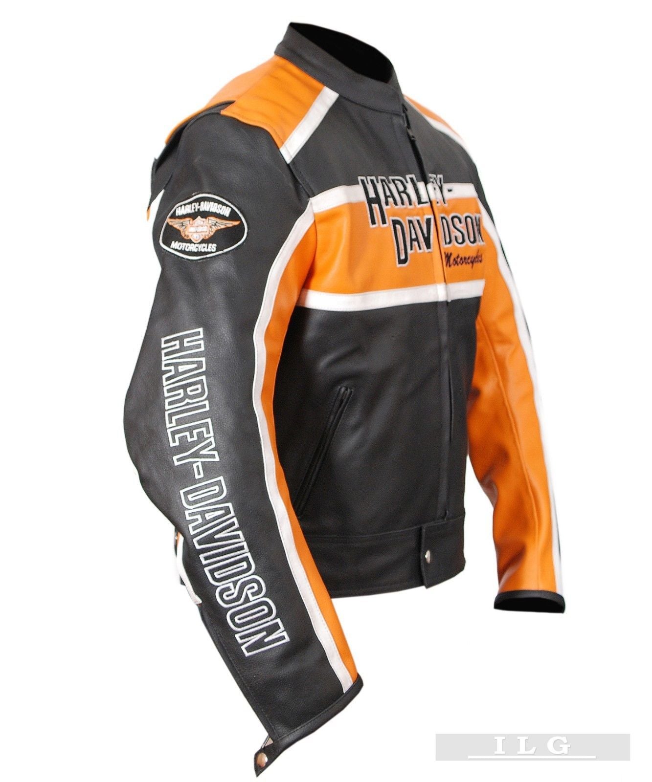 Genuine cowhide biker jacket
