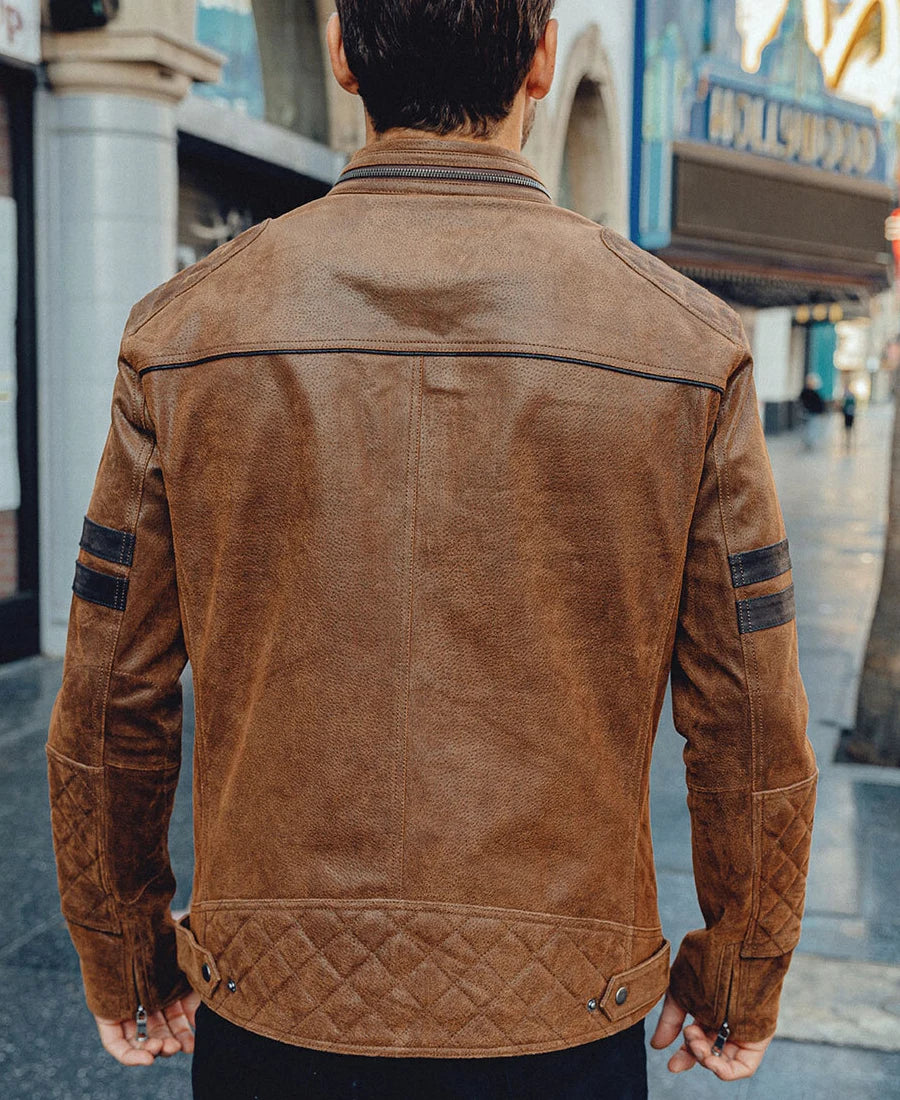 Men’s leather aviator jacket
