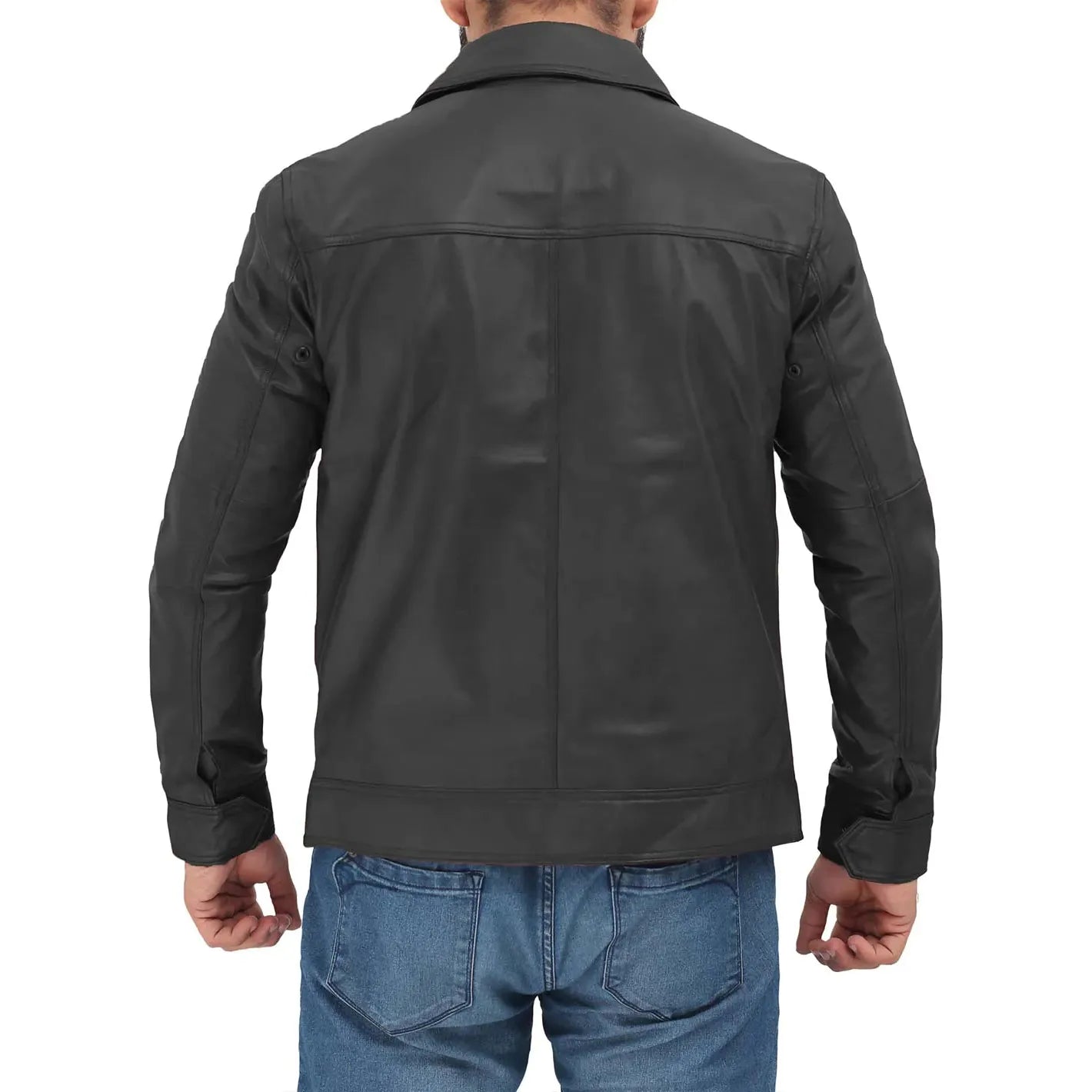 Premium cognac leather jacket
