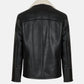 Warm leather jacket for men and women
