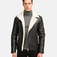 Moto shearling leather jacket
