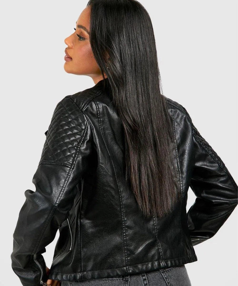 High-quality women’s leather jacket

