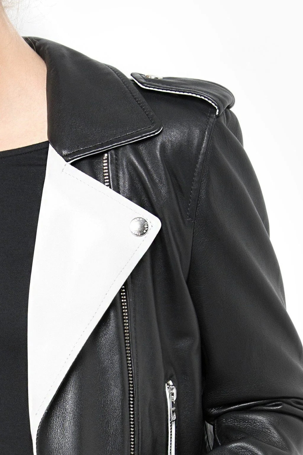 Motorcycle-inspired women’s outerwear
