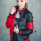 Women’s bomber leather jacket
